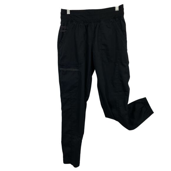 Revolution Womens Scrub Pants Joggers Size XS Black Pull on Pockets - Picture 1 of 8